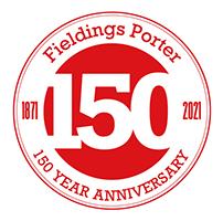 Fieldings Porter 150 Year Anniversary logo
